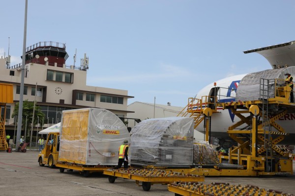 Terminal de carga del Aeropuerto Internacional de Tocumen.