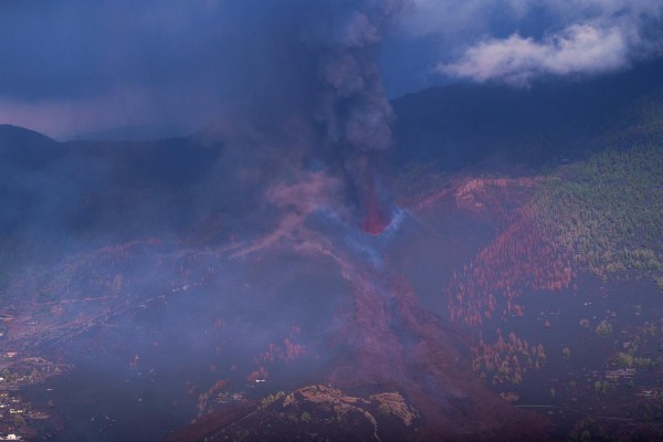 El volcán de La Palma en su quinto día de actividad