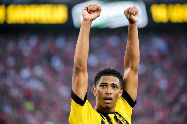 Bellingham durante su etapa con el Borussia Dortmund.