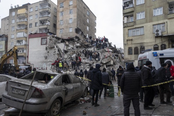 Imágenes del terremoto registrado en la zona fronteriza entre Turquía y Siria