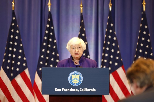 Fotografía de archivo de la secretaria del Tesoro de EE.UU., Janet Yellen.