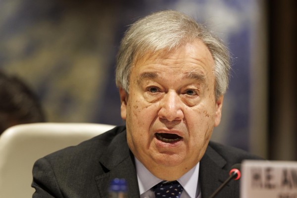 El secretario general de la ONU, António Guterres.