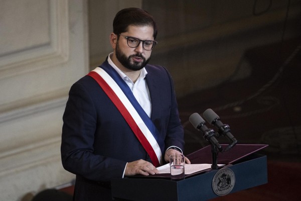 El presidente de Chile, Gabriel Boric