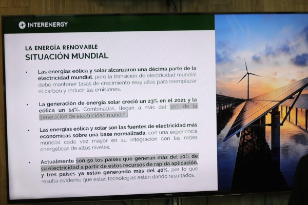 Datos de la energía renovable a nivel mundial.