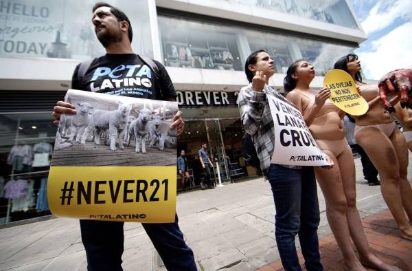 Animalistas protestan en Bogot&aacute;