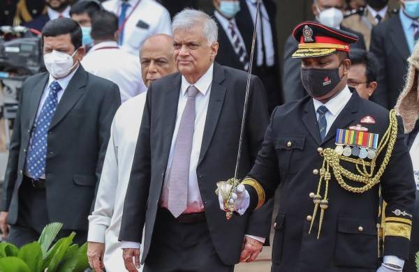 El recién designado presidente de Sri Lanka, Ranil Wickremesinghe