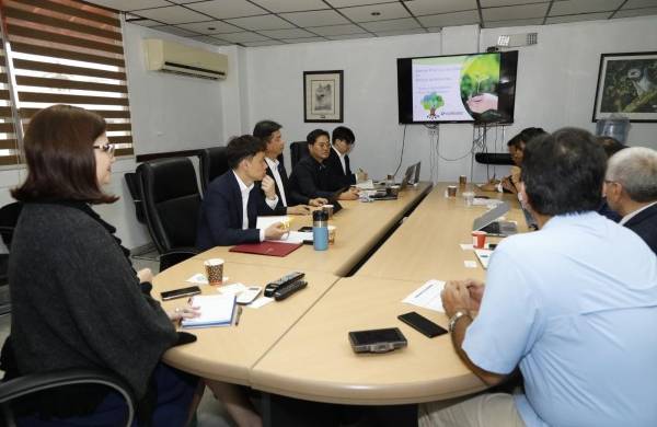 Reunión técnica sobre Cerro Patacón entre misión de Corea del Sur con los funcionarios de MiAmbiente.