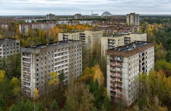 Prípiat en Ucrania. Ciudad fantasma luego del desastre nuclear de Chernóbil.