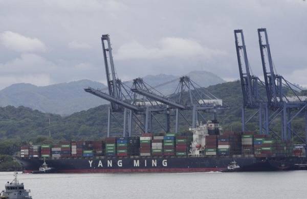 Vista del puerto de contenedores de Balboa a la entrada del Canal de Panamá, en una fotografía de archivo.