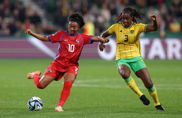 Marta Cox durante el partido ante Jamaica.