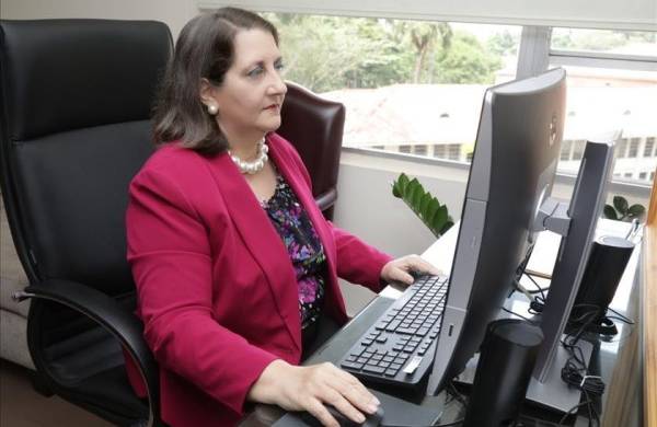 Angela Russo de Cedeño, vicepresidenta de la Corte Suprema de Justicia (CSJ) y magistrada presidenta de la Sala Primera de lo Civil.