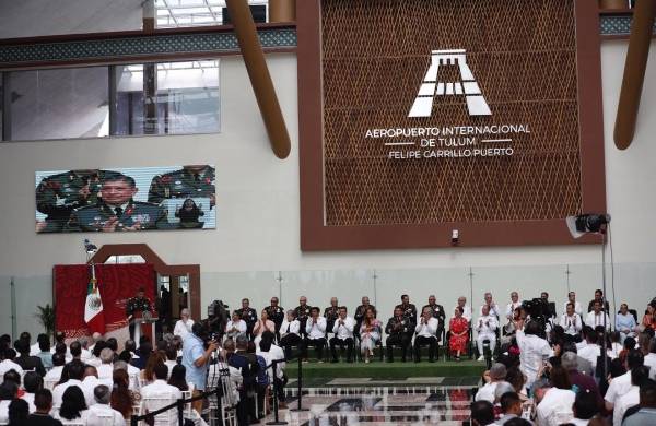 El presidente de México, Andrés Manuel López Obrador, participa durante la inauguración del aeropuerto internacional de Tulum ‘Felipe Carrillo Puerto’.