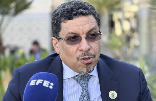 El ministro yemení de Exteriores, Ahmed Awad Bin Mubarak.