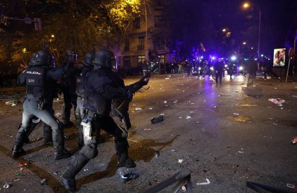 Los servicios de emergencias médicas de Madrid dijeron a la AFP que 39 personas resultaron heridas leves.