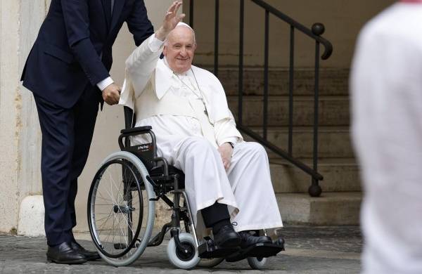 El papa Francisco este sábado en el Vaticano.