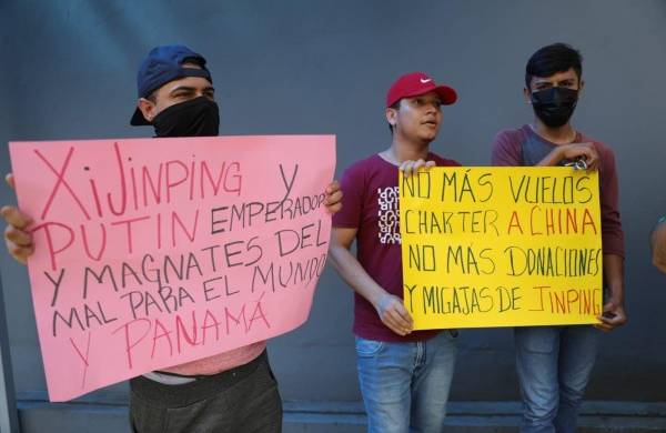 Protesta contra el TLC entre Panamá y China
