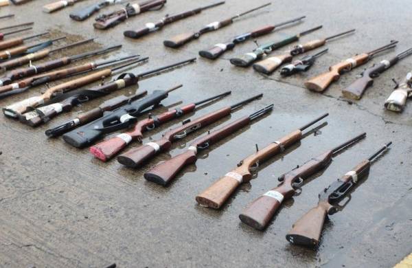 Según informes del Minseg, del 1 de enero al 31 de octubre de 2020 se decomisaron mil 156 armas de fuego.