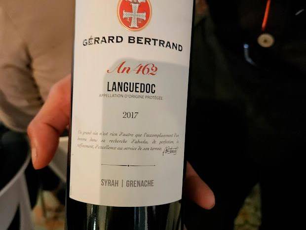 Gérard Bertrand An 462, 2017. Color rubí profundo, frutos rojos y notas tostadas.