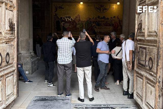 Grupos de turistas en la Ciudad Vieja de Jerusalé.n EFE/Guillermo Azábal