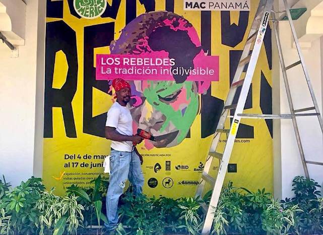 “Los rebeldes, la tradición in(divisible), colectiva sobre el arte y la creatividad popular de ascendencia africana en Panamá, MAC Panamá, 2018. Curada por Adrienne Samos y Humberto Vélez.