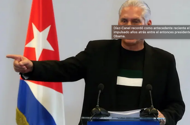 Cuba: Díaz Canel revela diálogo entre Cuba y Estados Unidos
