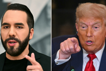 Imágenes de los mandatarios Nicolás Maduro (Venezuela), Nayib Bukele (El Salvador) y Donald Trump (Estados Unidos).