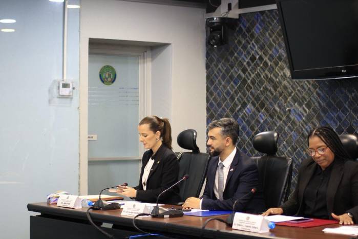 La diputada Prado, proponente del anteproyecto en la Comisión de Gobierno de la Asamblea Nacional.