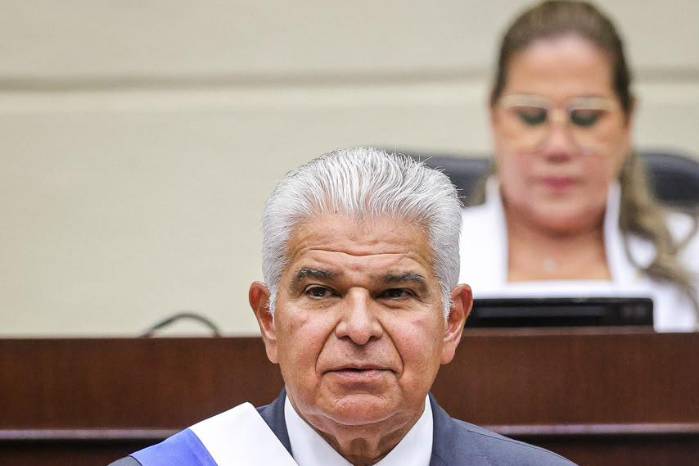 José Raúl Mulino Quinero, presidente de la República en su discurso en la Asamblea.