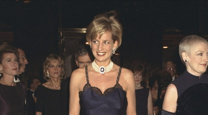 Lady Di en los Met Gala de 1996.