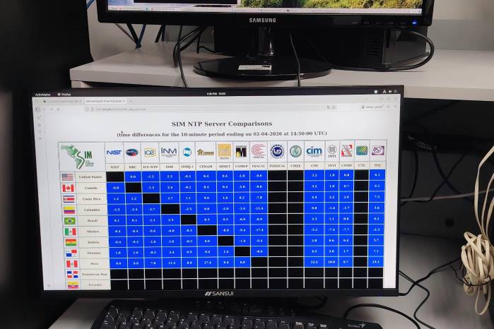 El Laboratorio de Tiempo y Frecuencia mantiene permanente comunicación con laboratorios de México. Brasil, Estados Unidos, Francia y Alemania.