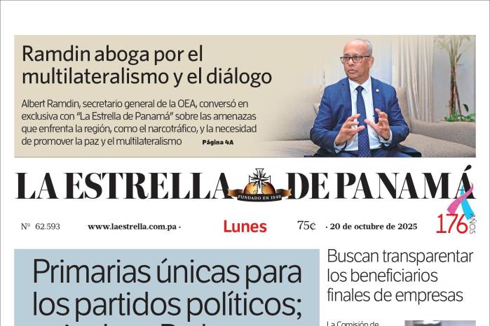 Portada del impreso del 20 de octubre de 2025