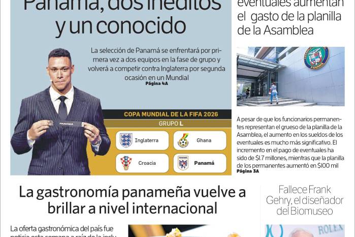 Portada del impreso del 6 de diciembre de 2025