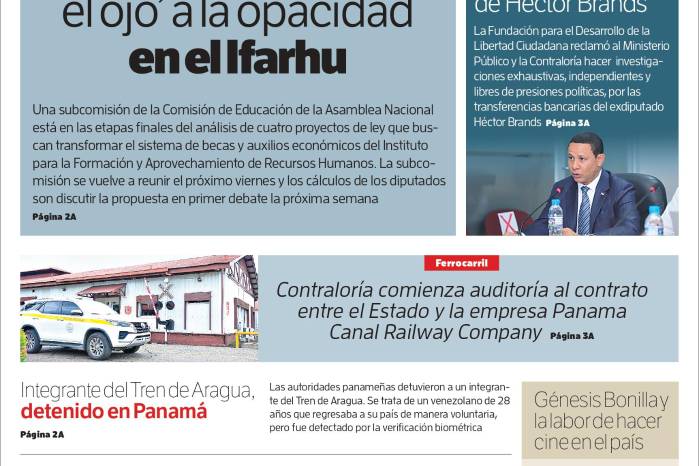 Portada del impreso del 2 de septiembre de 2025