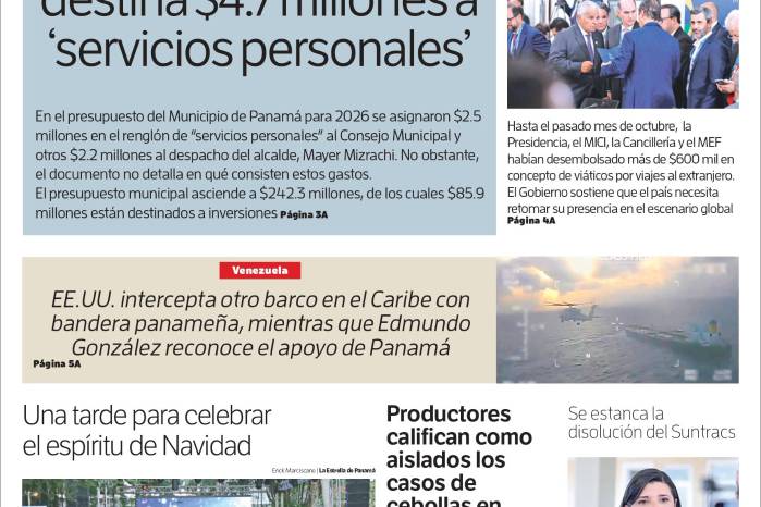 Portada del impreso del 22 de diciembre de 2025