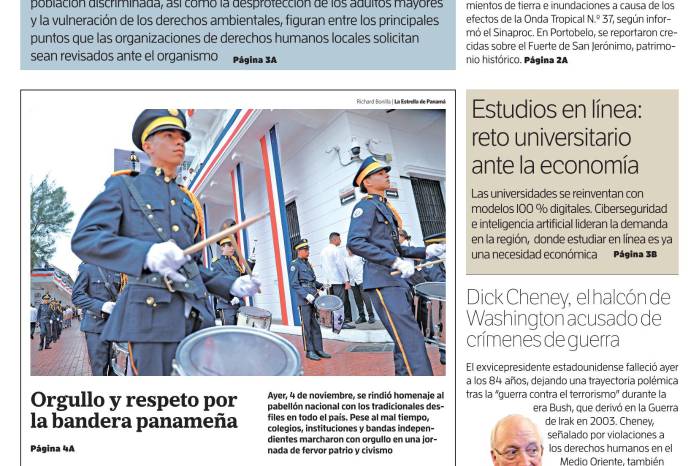 Portada del impreso del 5 de noviembre de 2025