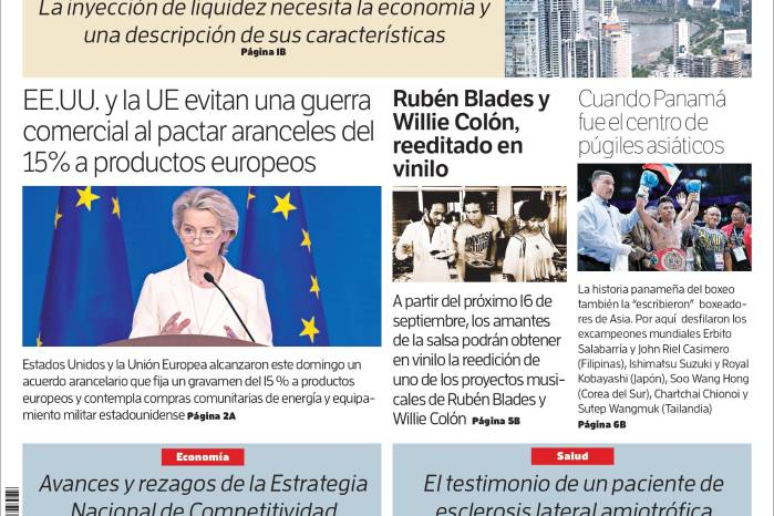 Portada del impreso del 28 de julio de 2025