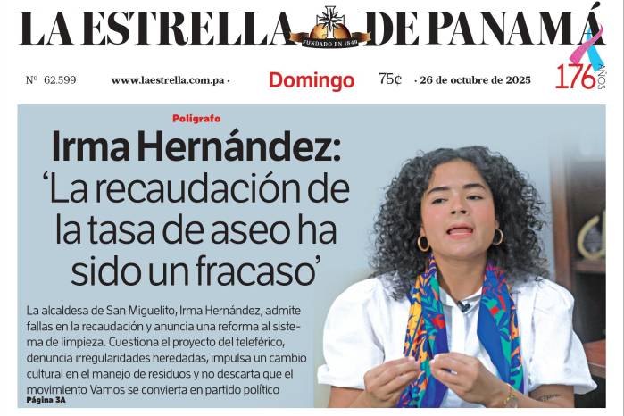 Portada del impreso del 26 de octubre de 2025