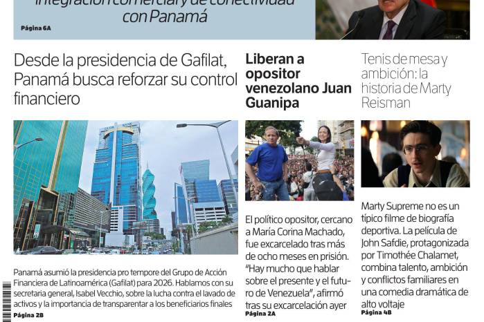 Portada del impreso del 9 de febrero de 2026