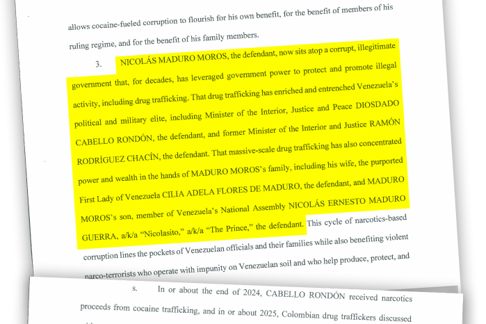 Los cargos que enfrenta Nicolás Maduro ante la justicia de EE.UU.