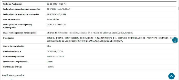 Sin resultados públicos, licitaciones de cárceles por $262 millones