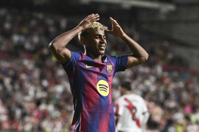 El delantero del FC Barcelona Lamine Yamal.