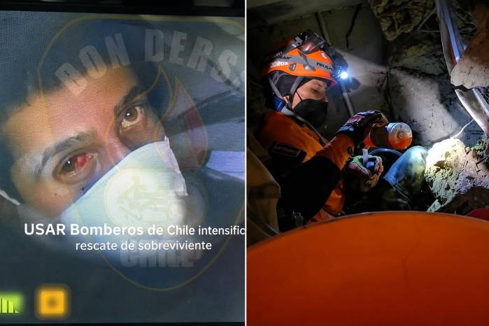 Gil se encontraba en su puesto de trabajo en un centro comercial cuando ocurrieron los terremotos.