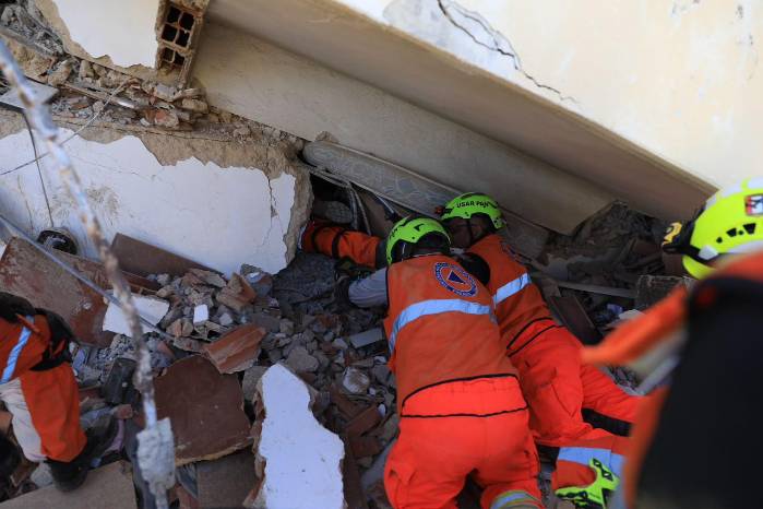 Los equipos han estado en la zona cero del terremoto