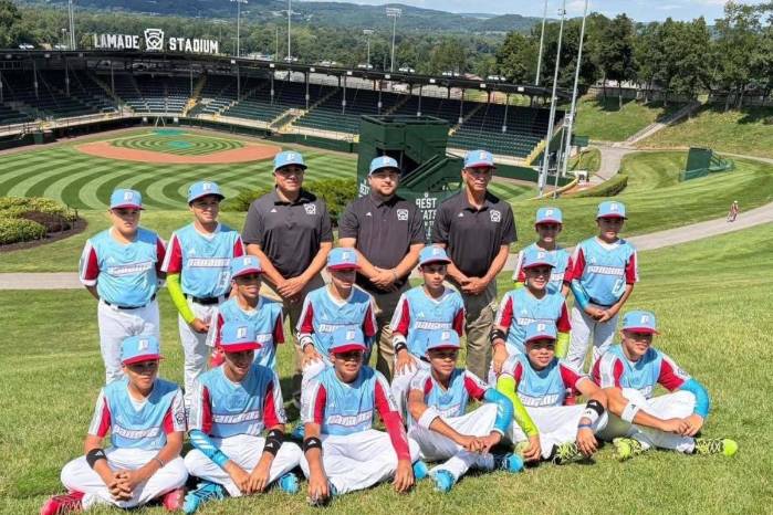 Integrantes de la selección infantil de Doleguita (Chiriquí), representantes de Panamá en la Serie Mundial de Pequeñas Ligas 2026.
