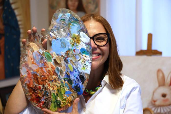 Nicholson integró la disciplina característica de la arquitectura en el arte.