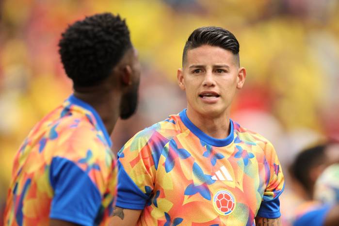 James Rodríguez de la selección de Colombia.