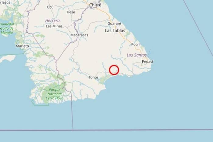 Sismo de magnitud 6.1 se registra al este de Tonosí, reporta Geociencias de la Universidad de Panamá