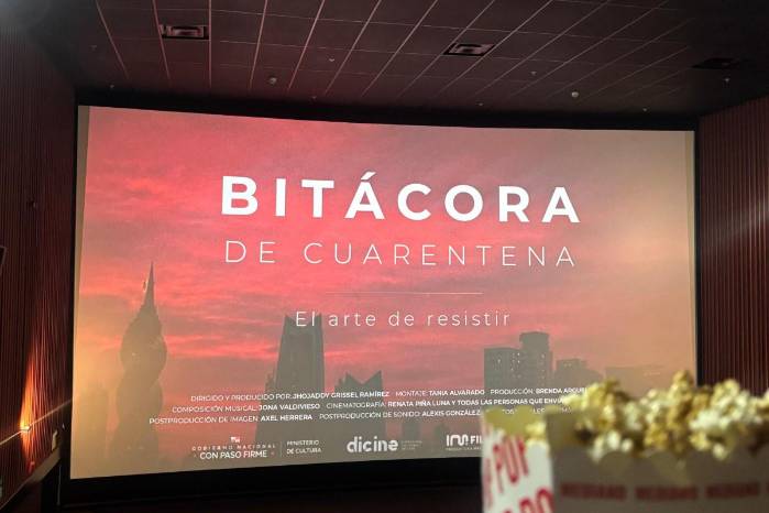 Proyección inaugural del largometraje panameño «Bitácora de cuarentena», una producción beneficiaria de Fondo Cine que sienta un precedente de inclusión en las salas comerciales de la Ciudad de Panamá.