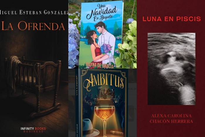Autores panameños en la feria del libro.