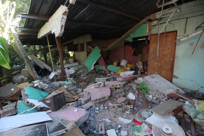La vivienda, donde Elena pasó buena parte de su vida, quedó destruida.